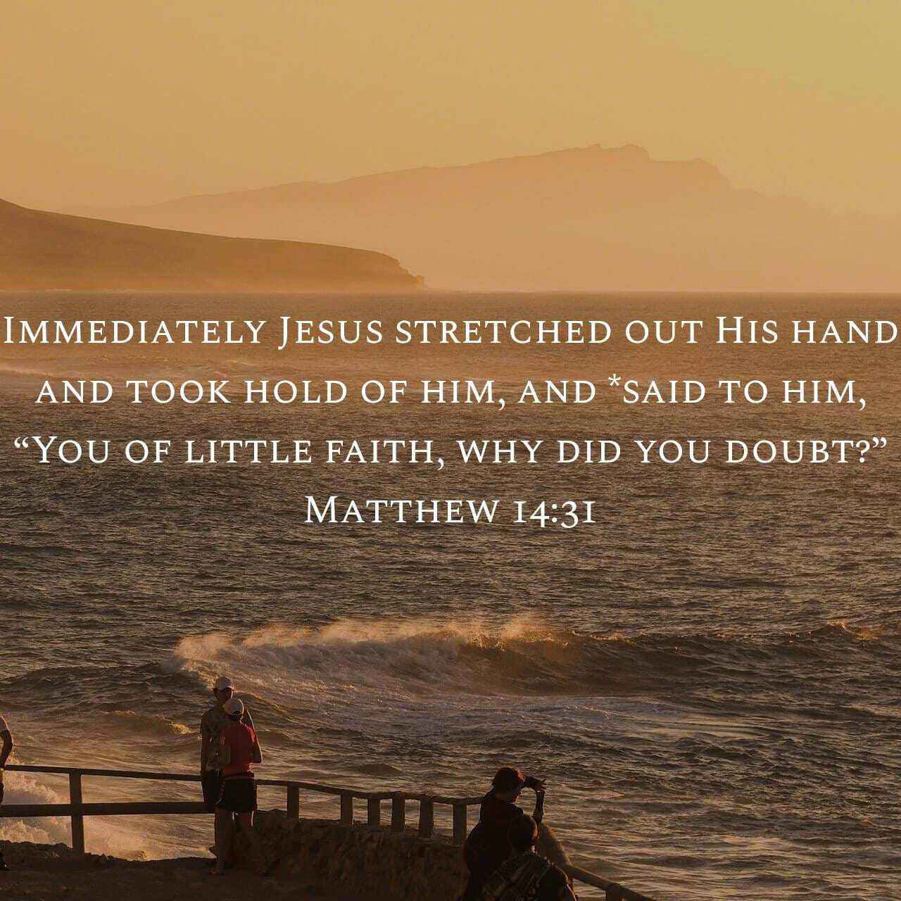 Lessons from Peter Walking on Water