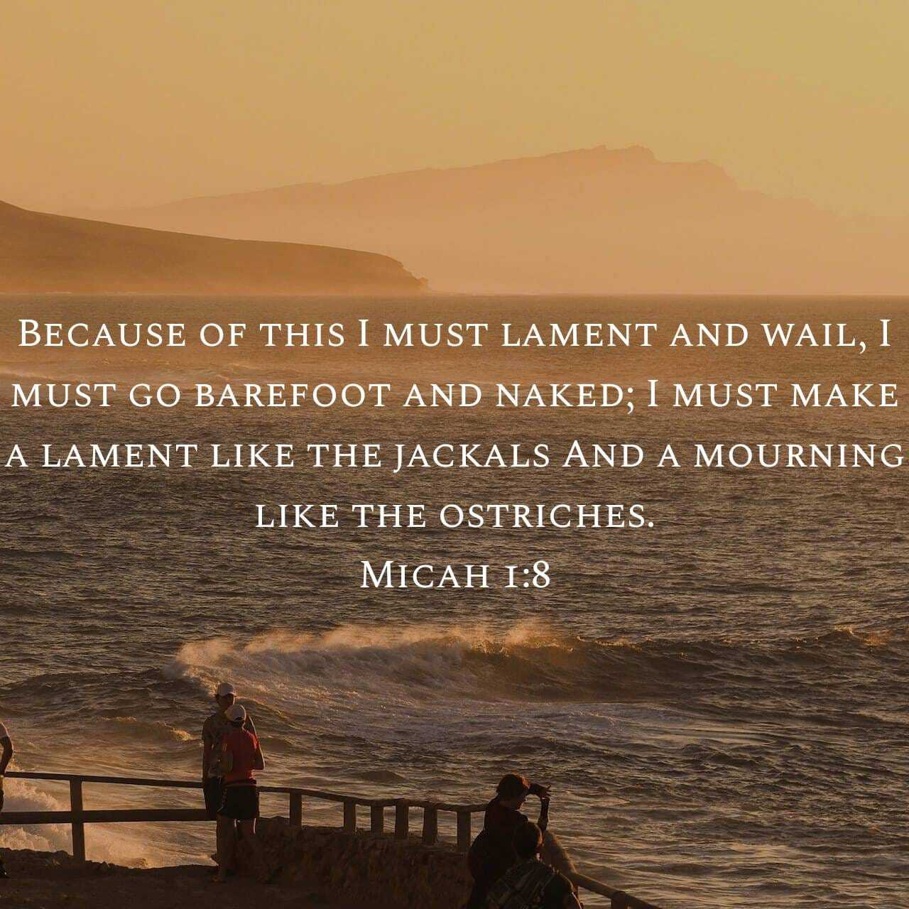 Micah’s Attitude Towards Sin