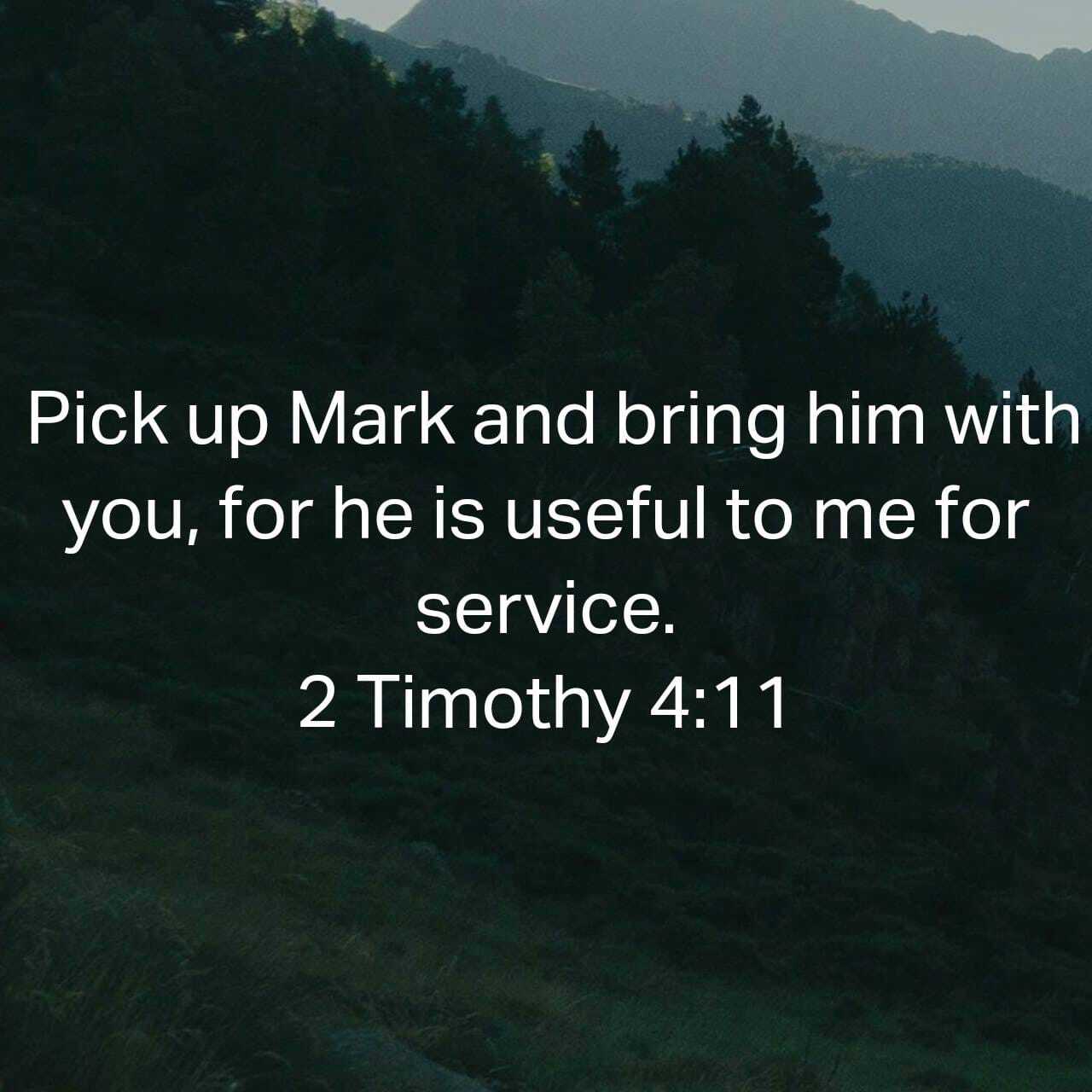 Mighty Men Of God [2] : John Mark’s Restoration