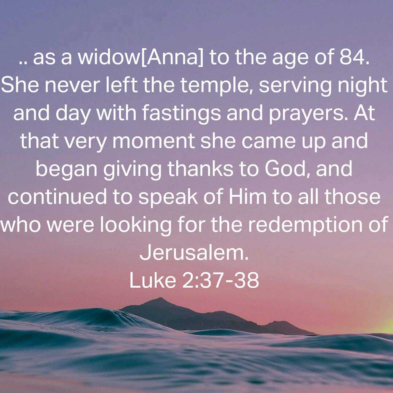 Extraordinary Women Of God[5]:  Anna shared birth of Jesus