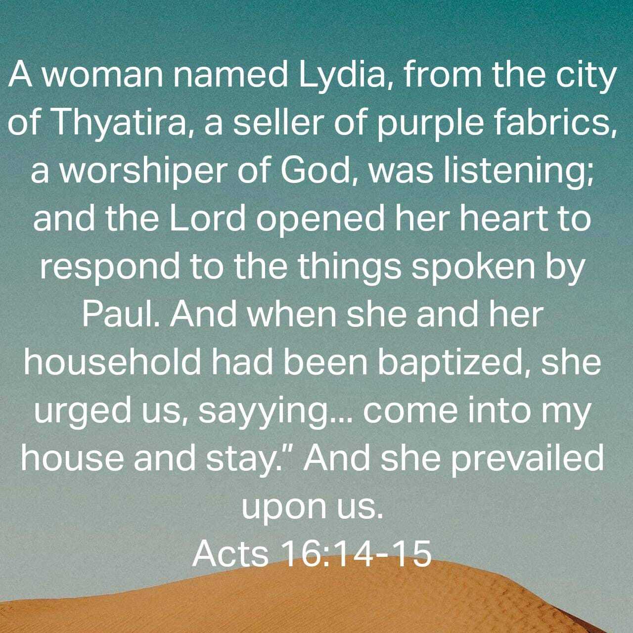 Extraordinary Women Of God[8]: Lydia’s persistence